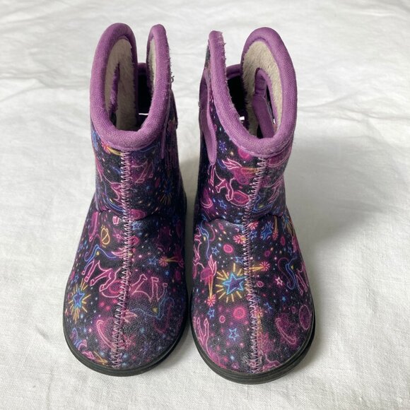 Size 6 Bogs Boots Baby Toddler Purple Unicorn Waterproof Rain Boots - Picture 5 of 8
